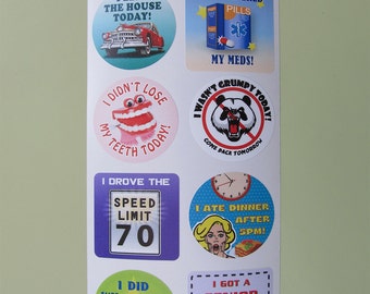 Retired Edition Adult Reward Stickers | adulting reward sticker funny stickers retiree gift retirees retired gag gift elderly adult decals