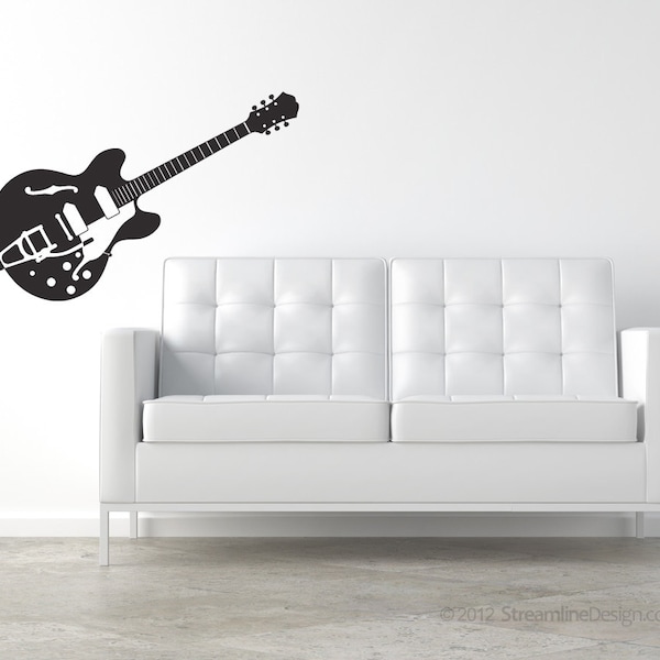 Guitar Wall Decal Etsy