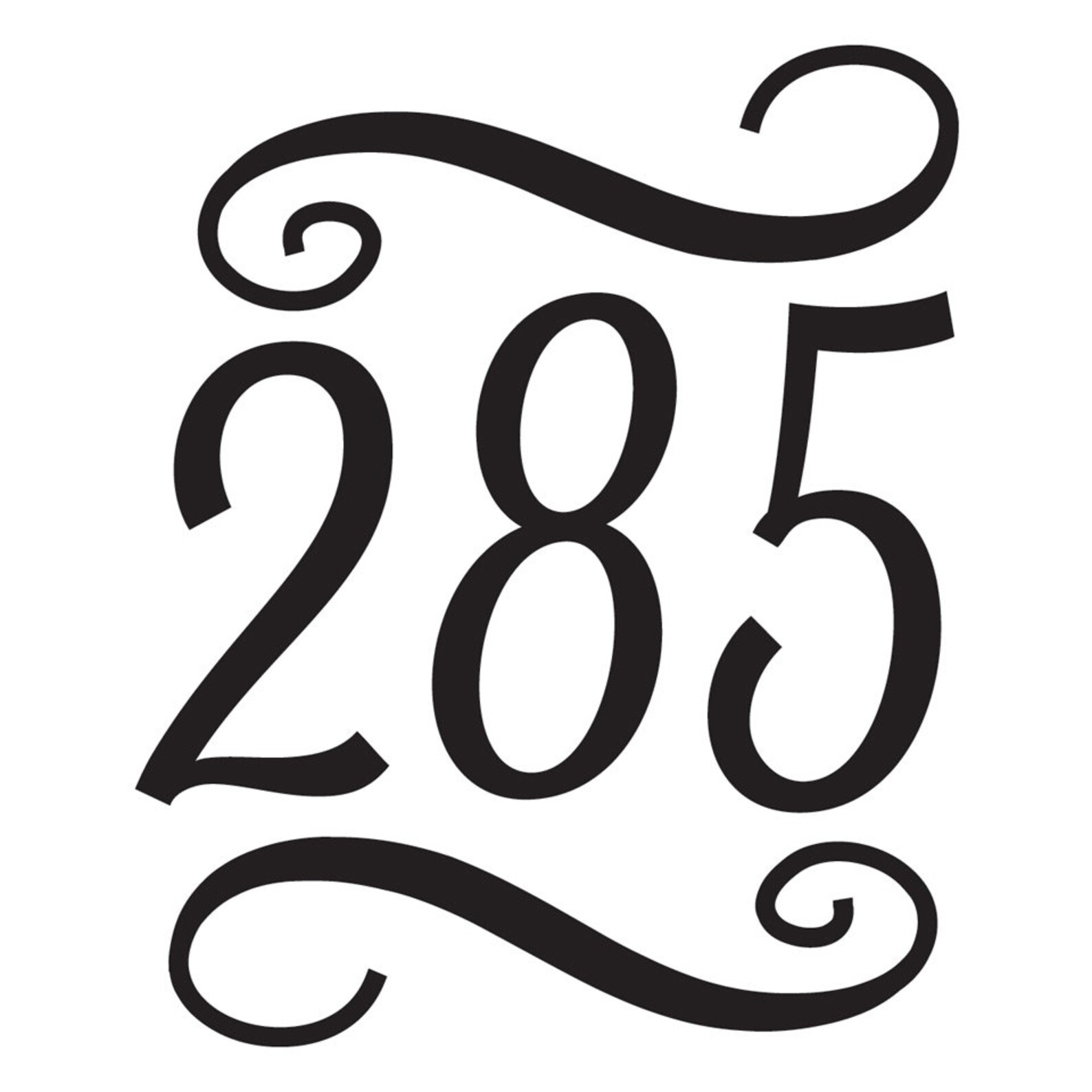 Decorative Mailbox Numbers Vinyl Decal house numbers mailbox Etsy