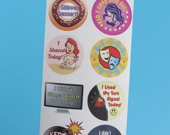Great Gift Idea 32 Adult Reward Stickers Series 1 thru 4 You Adulted Today