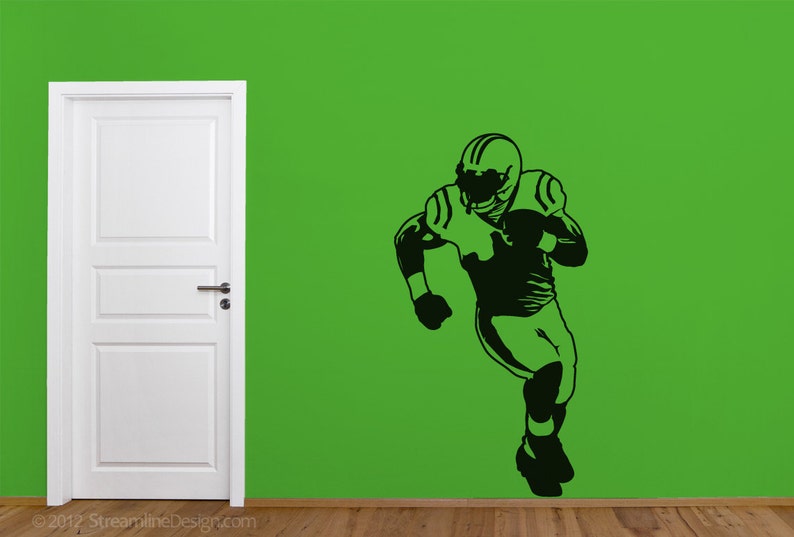 Life Size Football Player Vinyl Wall Art Removable Sticker Image 0
