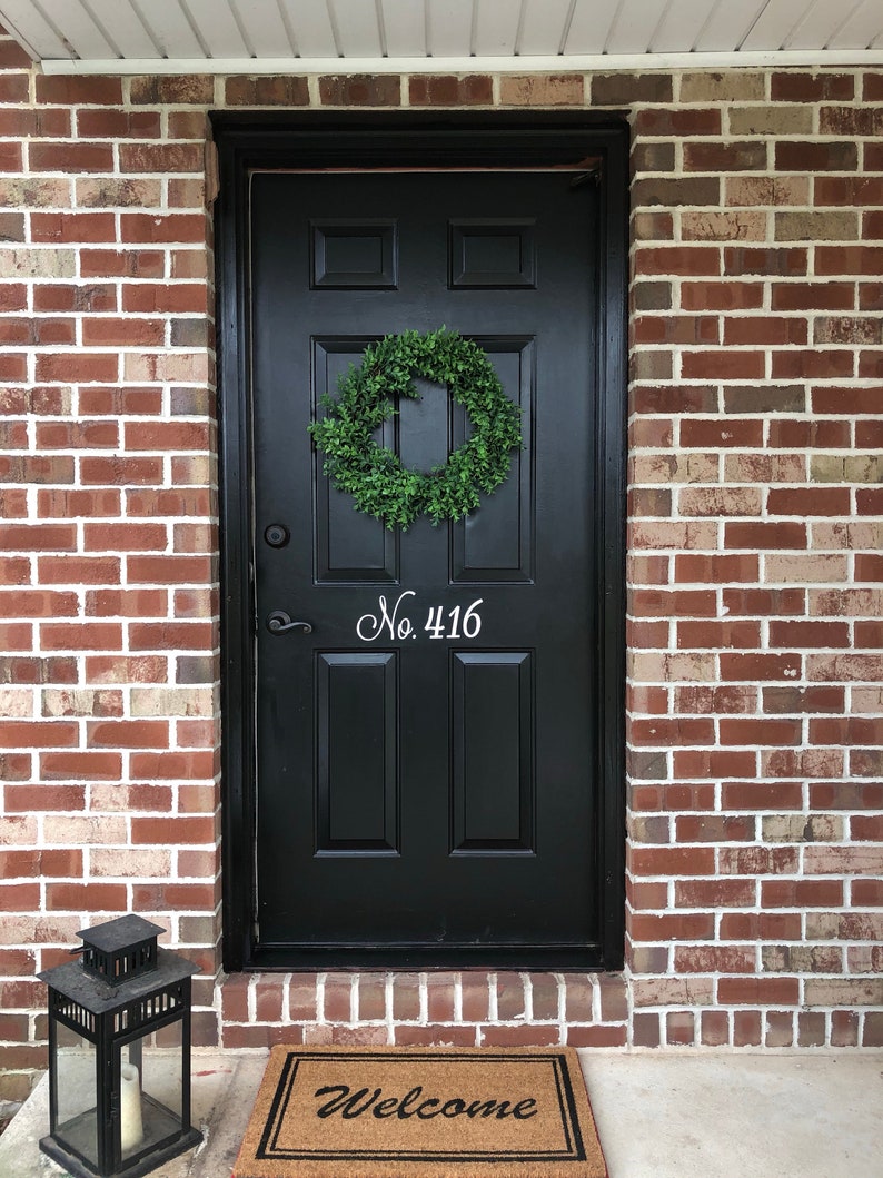 Vinyl House Door Numbers Door Number Decals House Number Etsy