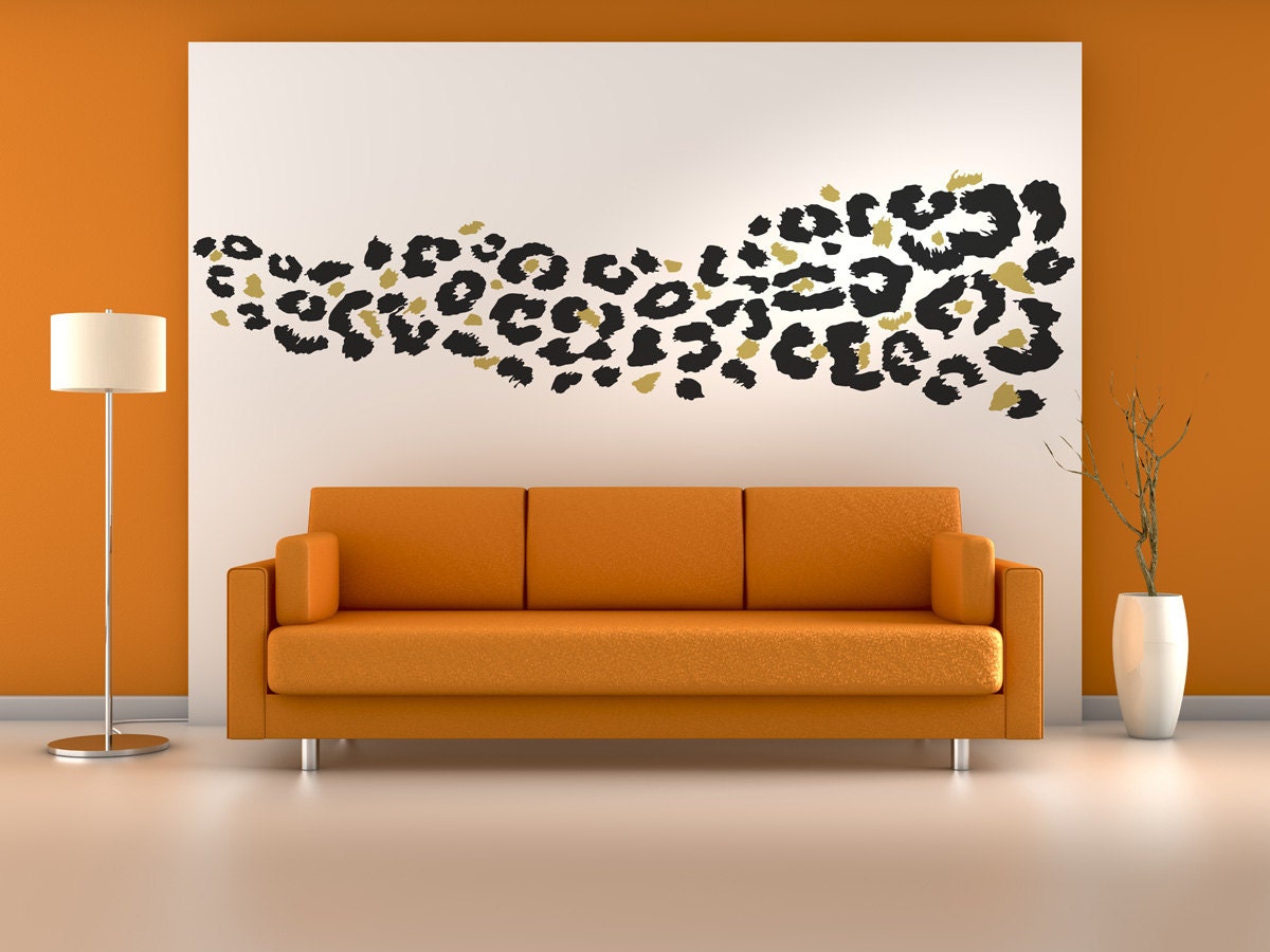 Leopard Spots Wall Decal Vinyl Wall Decal Cheetah Print Wall Etsy