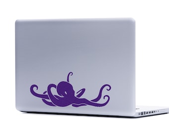 Giant Octopus Laptop Decal: Nautical Car Vinyl Sticker