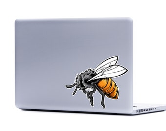 Busy Bee Laptop Decal | Bee sticker FREE SHIPPING bee yeti cup decal bee car decal Bee stocking stuffer Bee lover Honey bee insects bees