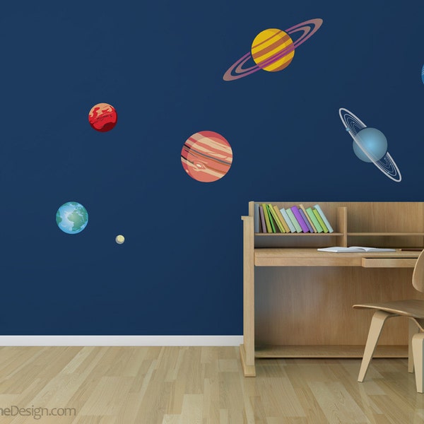 Solar System Decals Etsy