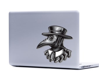 Plague Doctor Vinyl Sticker: Corvid Mask Decal