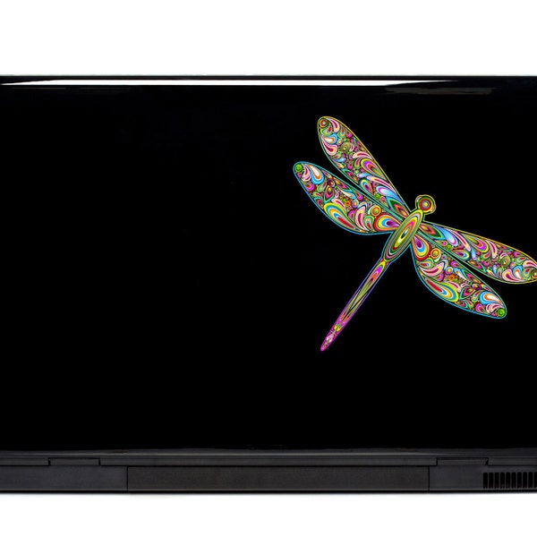 Dragonfly Laptop Decal | dragonfly art FREE SHIPPING macbook decal car decal dragonfly decor dragonfly sticker dragonfly decal iphone decal