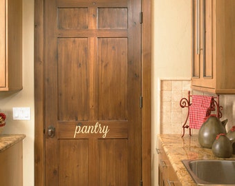 Pantry Removable Vinyl Wall Decal | kitchen wall decor pantry organization pantry decal kitchen wall art wall decal pantry sign