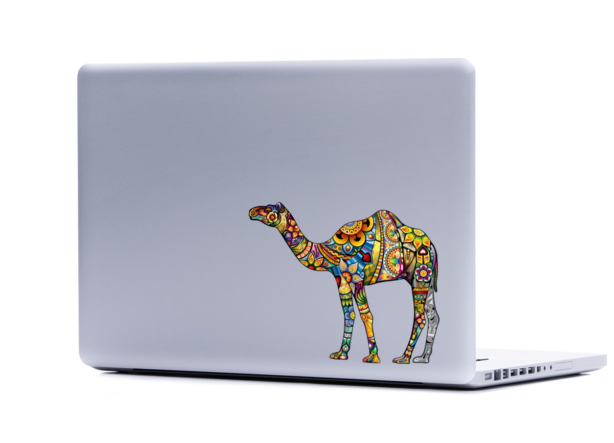 Sticker Silver Camel Colorful Camel Laptop Decal: Ornate Vinyl Sticker - Etsy