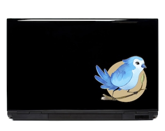Blue Jay Vinyl Decal | Bird Laptop, Car Sticker