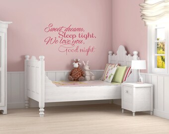 thumbnail image 2 of Sweet Dreams Vinyl Wall Decal – Bedroom Decor, Lettering, Girls Room – Oracal USA 2 of 5