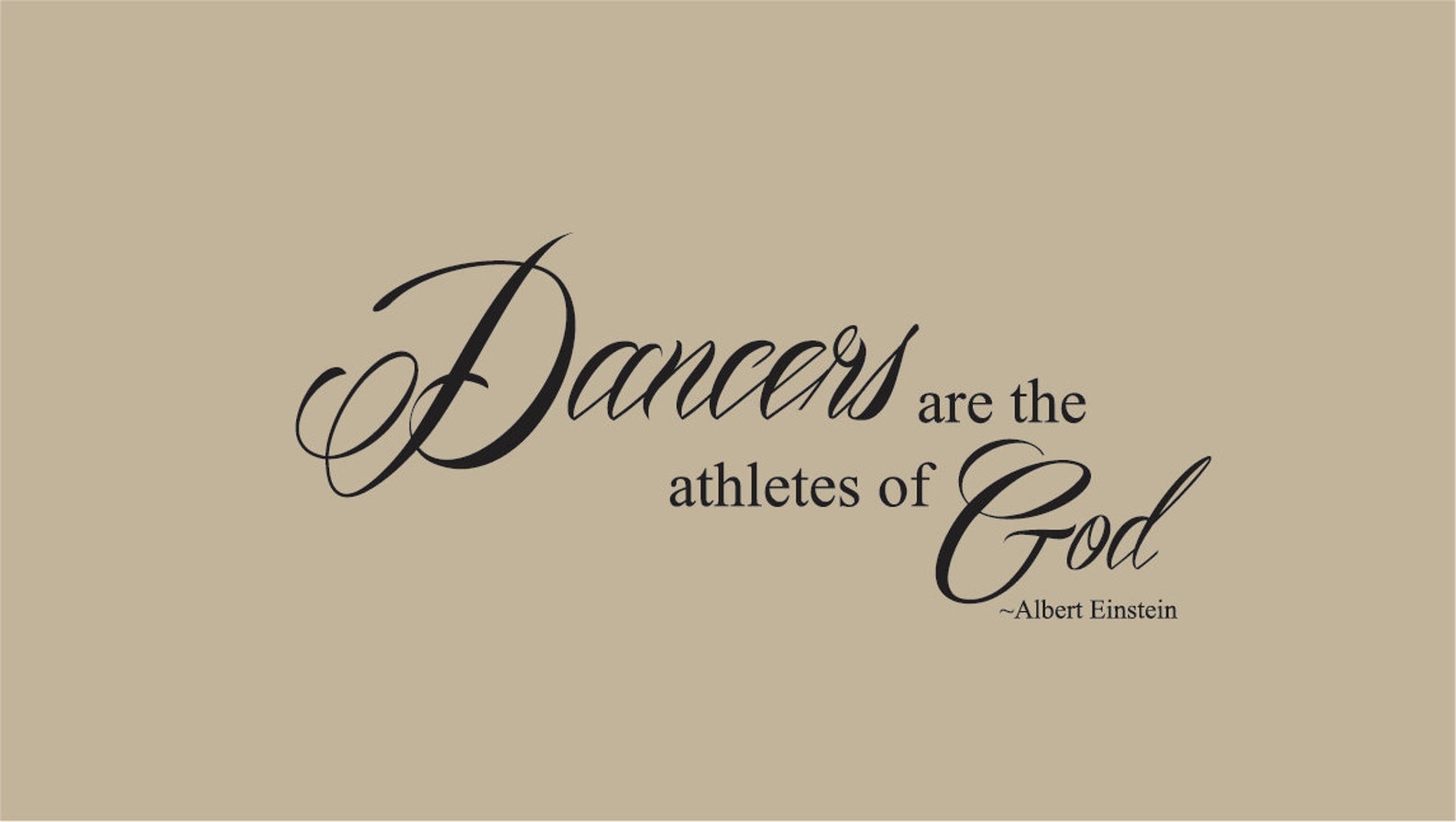 Dancers Are the Athletes of God Quote Removable Vinyl Wall Etsy