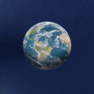 Earth Wall Decal: Removable Planet Sticker, Kids Room Decor image 3