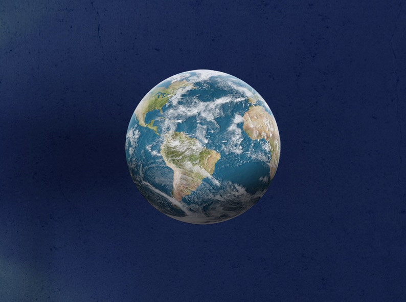 Earth Wall Decal: Removable Planet Sticker, Kids Room Decor image 3