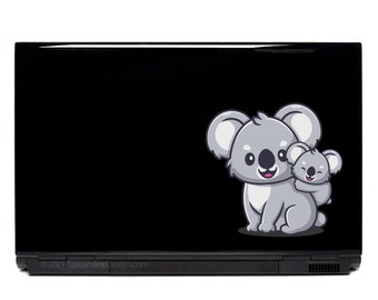 Koala Mom and Baby Laptop Sticker | Animal Decal