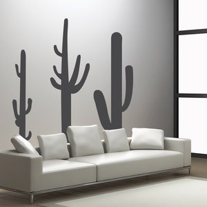 Cacti Wall Decal Set: Southwestern Removable Vinyl Art