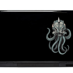 Cthulhu Laptop Sticker: H.P. Lovecraft Geek Decor