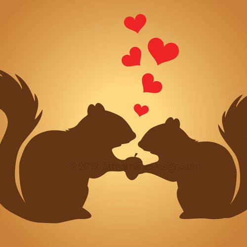 Just Two Nutty Squirrels in Love Wall Decal Free Shipping - Etsy Just Two Nutty Squirrels in Love Wall Decal Free Shipping - Etsy