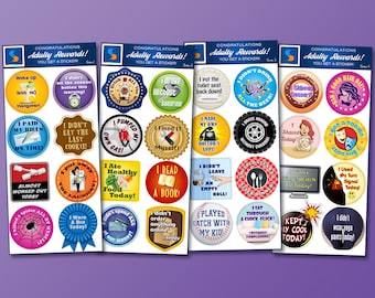 Adulting Reward Stickers: Funny Gag Gift Decals