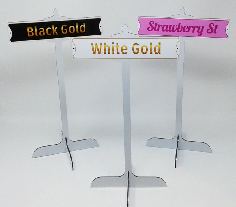 Wedding Table Custom Street Sign and stand reception sign table centerpiece custom wedding signs table numbers wedding planner table decor image 2
