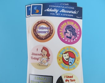 Funny Adulting Reward Stickers - Series 4 - Gag Gift Decals