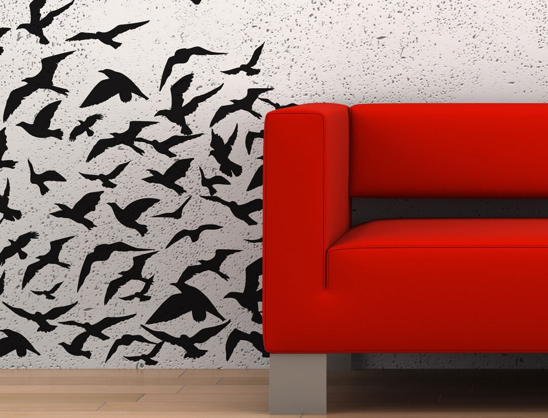 Flock of Birds Wall Decal | the Birds Flying Birds Wall Decals Bird ...