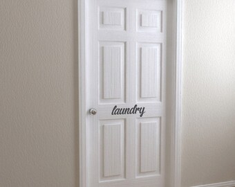 Laundry Room Removable Vinyl Wall Decal | Laundry room decals laundry room ideas laundry decal signs for laundry laundry room decor