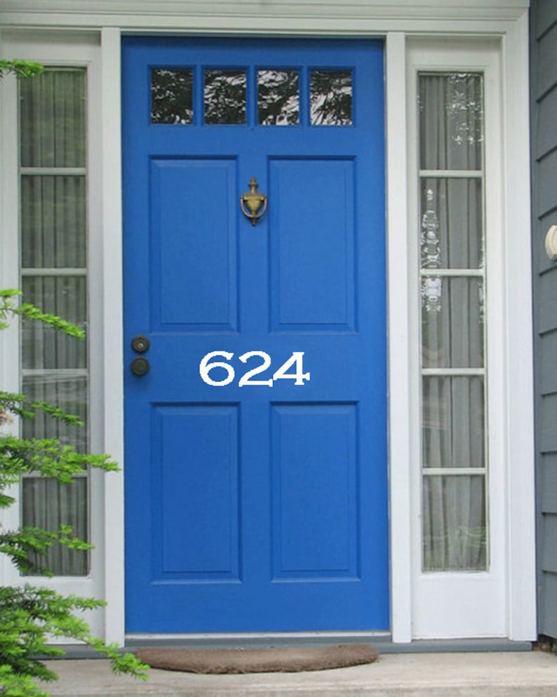 Vinyl House Door Numbers Gothic Vinyl House Numbers Etsy