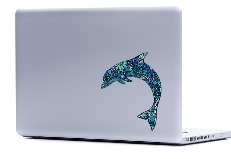 Laptop Decal of a Dolphin