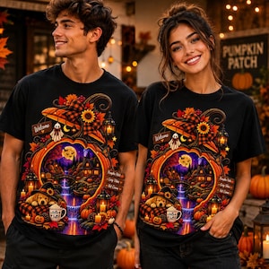 Halloween Pumpkin Shirt, Cozy Fall T-Shirt, Cute Pumpkin Patch Tee, Autumn Shirt, Spooky Season Shirt, Halloween Gift