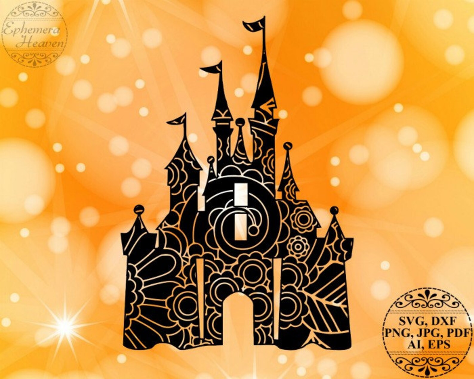 Disney Castle SVG Cinderella Castle SVG File Castle | Etsy