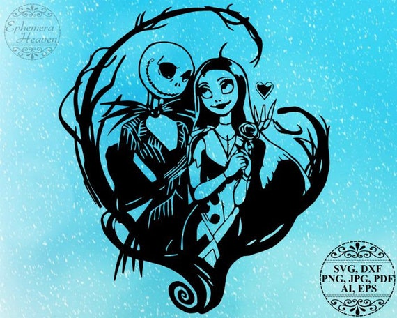 Download Jack And Sally Svg Nightmare Before Christmas Svg Jack Etsy