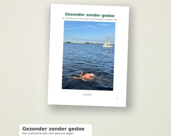 Gezond leven e-book | Gezonde gewoontes, voeding & beweging | Praktische Nederlandse gids – Gezonder zonder gedoe