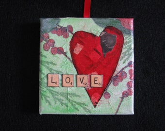 Ornament Collage Love Heart