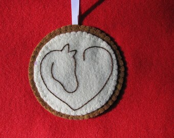 Ornament Horse in Heart