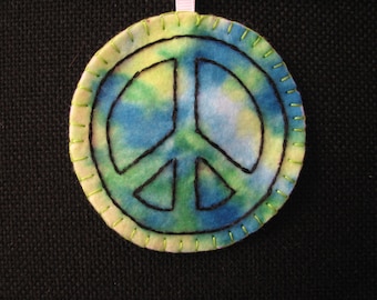 Ornament Tie-Dye Peace Sign