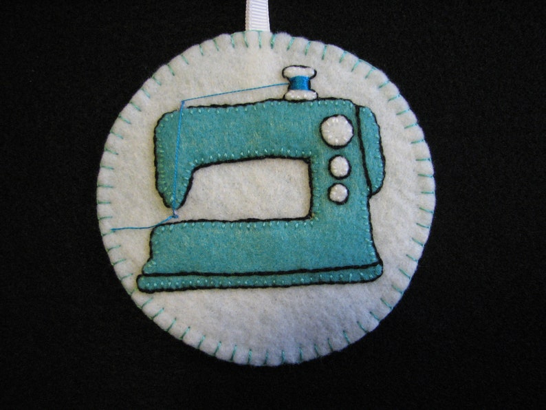 Sewing Machine felt ornament