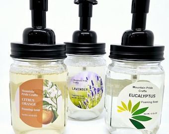 Foaming Hand Soap. Farm House Jar.