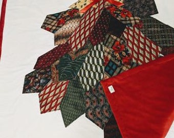 DEPOSIT for Custom Lap Quilt using your ties-DEPOSIT ONLY