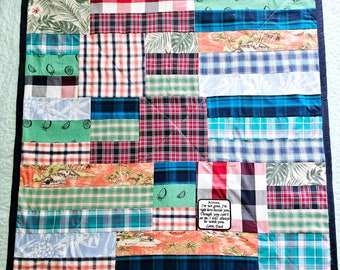 DEPOSIT for Custom Lap Quilt using your clothing-DEPOSIT ONLY