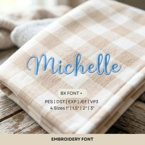 Schreibschrift für Stickmaschinen, A-Z Satin-Alphabet (Digitaler Download)