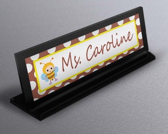 Desk Name Plate Personalized Teacher Gift Name Plate For Etsy