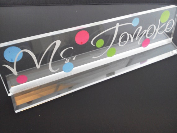 Sale Personalized Best Gift Acrylic Desk Name Plate Etsy