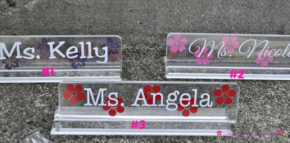 Desk Name Plates Personalized Teacher Gift Teacher Name Etsy