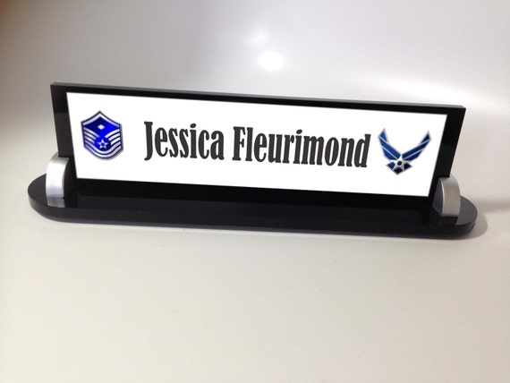 Military Name Plate Desk Name Plate Personalized Air Force Etsy