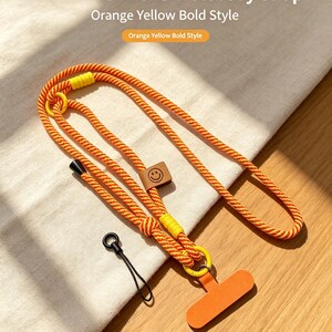 Alça ajustável 3 em 1 personalizada, cordão transversal multifuncional trançado para celular