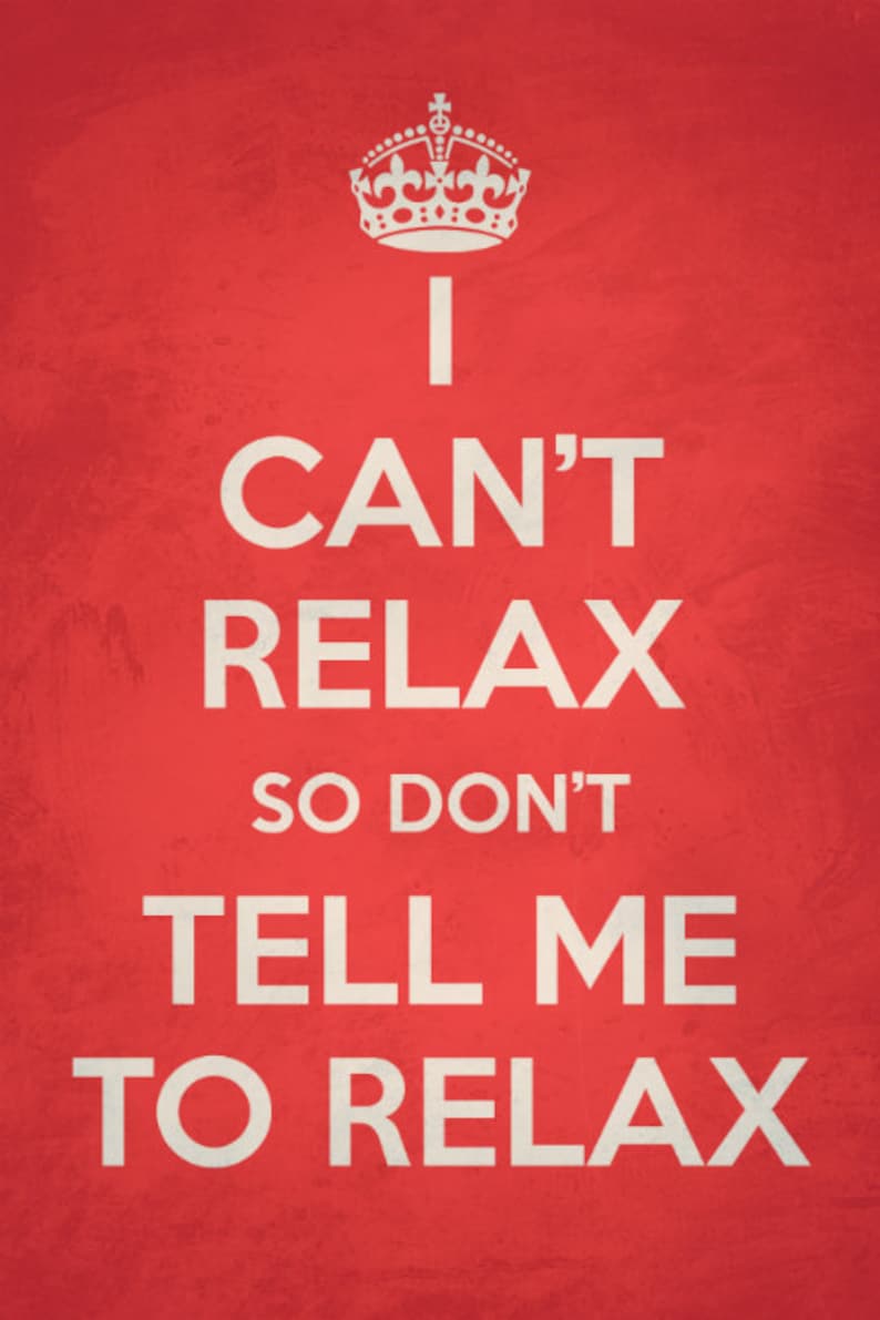 Dead Milkmen Can't Relax Lyrics Keep Calm Style 8x12 Inch Etsy