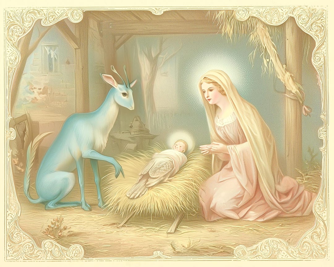 Elfangor Loren Tobias Nativity Scene - Animorphs Barn Manger Alien ...