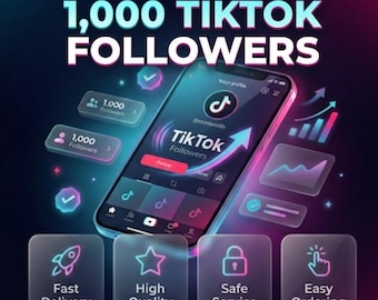 1,000 TikTok Followers | Instagram Growth Service | Social Media Promotion | TikTok Audience Growth | TikTok Marketing